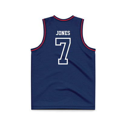 Dayton - NCAA Men's Basketball : Keonte Jones - Navy Basketball Jersey-1