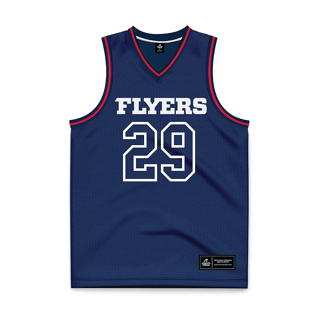 Dayton - NCAA Men's Basketball : Amael L'Etang - Navy Basketball Jersey-0