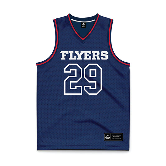 Dayton - NCAA Men's Basketball : Amael L'Etang - Navy Basketball Jersey-0
