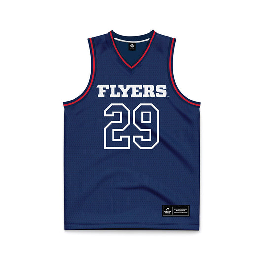 Dayton - NCAA Men's Basketball : Amael LEtang - Navy Basketball Jersey-0