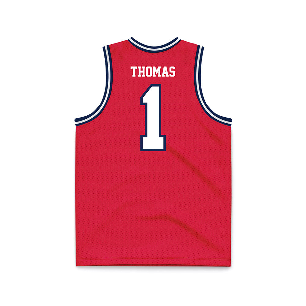 Dayton - NCAA Men's Basketball : Malcolm Thomas - Red Basketball Jersey-1