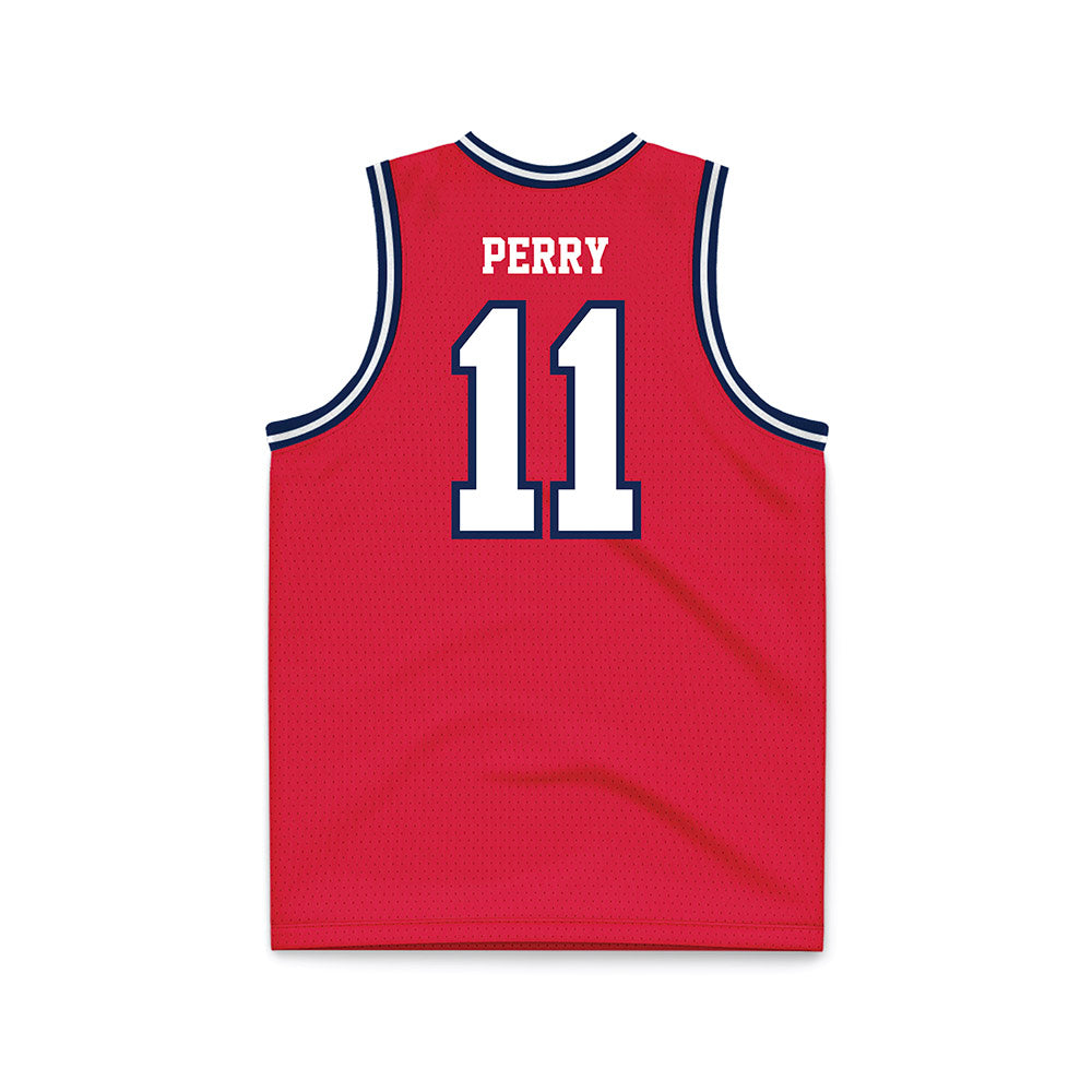 Dayton - NCAA Men's Basketball : Travis Perry - Red Basketball Jersey-1