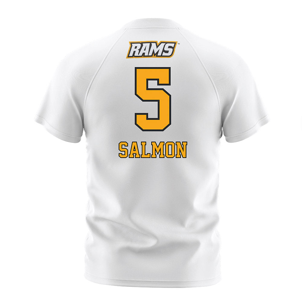 VCU - NCAA Men's Soccer : Pedro Salmon - White Soccer Jersey-1