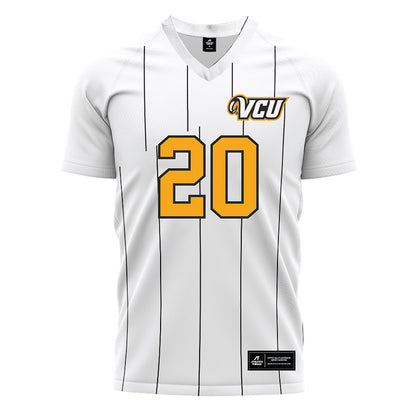 VCU - NCAA Men's Soccer : Emmett Shea - White Soccer Jersey-0
