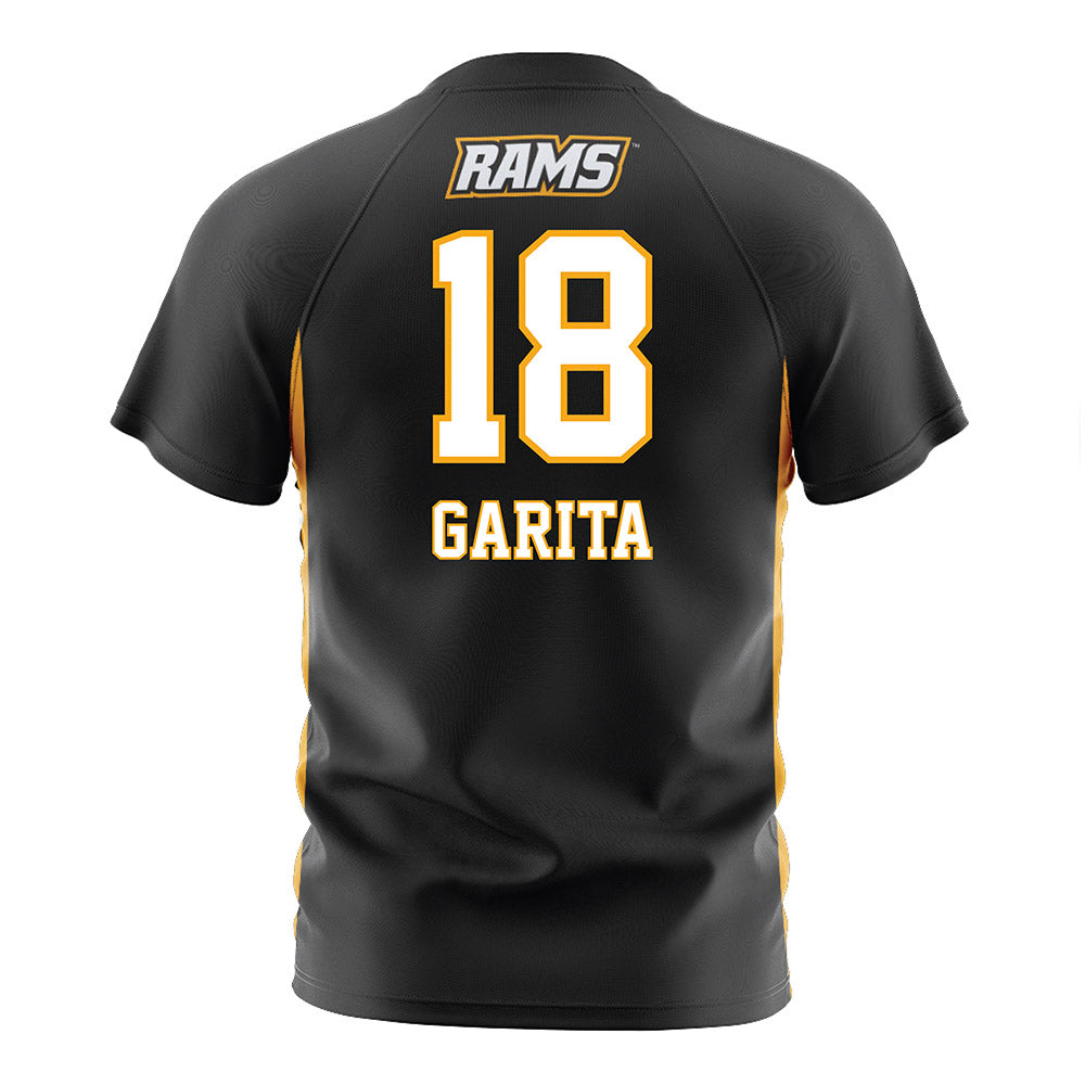VCU - NCAA Men's Soccer : Fabian Garita - Black Soccer Jersey-1