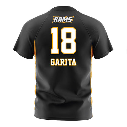 VCU - NCAA Men's Soccer : Fabian Garita - Black Soccer Jersey-1