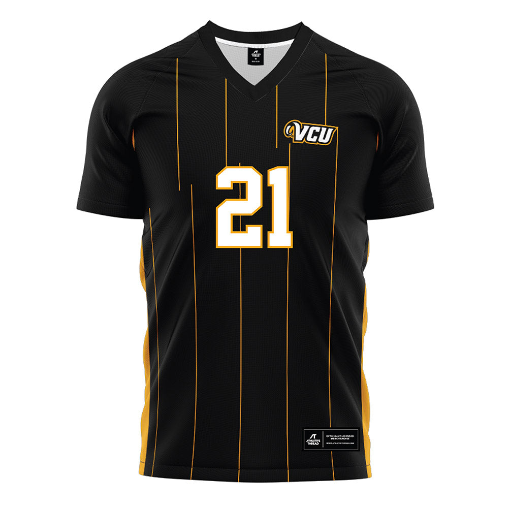 VCU - NCAA Men's Soccer : Emmett Shea - Black Soccer Jersey-0