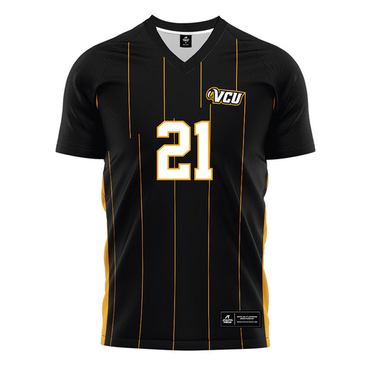 VCU - NCAA Men's Soccer : Emmett Shea - Black Soccer Jersey-0