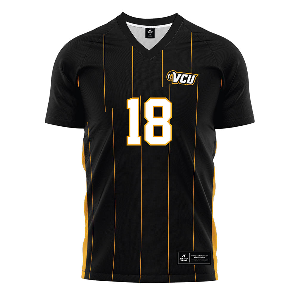VCU - NCAA Men's Soccer : Fabian Garita - Black Soccer Jersey-0