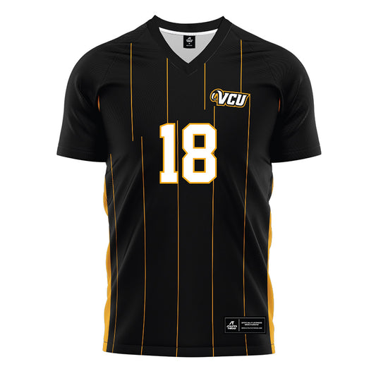 VCU - NCAA Men's Soccer : Fabian Garita - Black Soccer Jersey-0