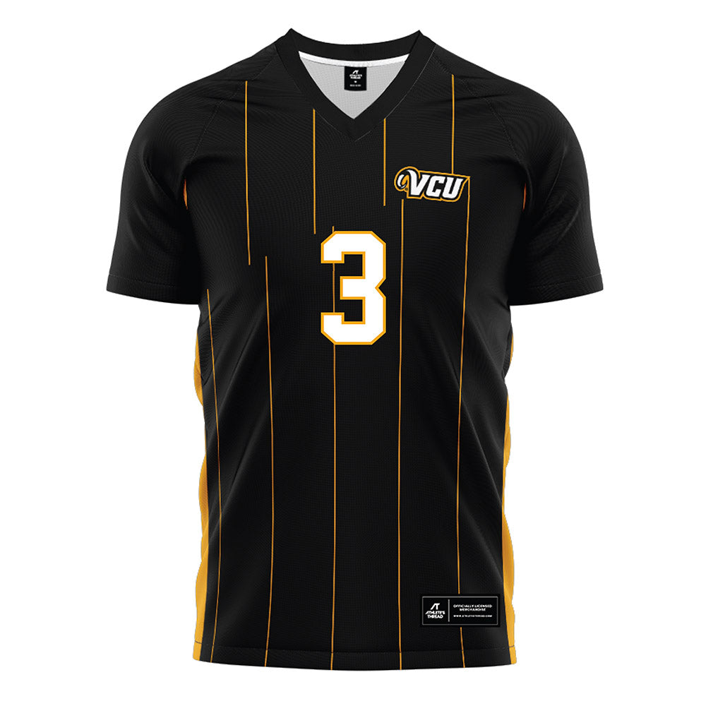 VCU - NCAA Men's Soccer : Pedro Salmon - Black Soccer Jersey-0