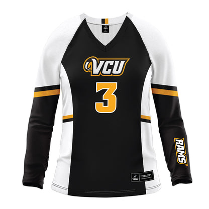 VCU - NCAA Women's Volleyball : Meghan Touhey - Black Volleyball Jersey-0