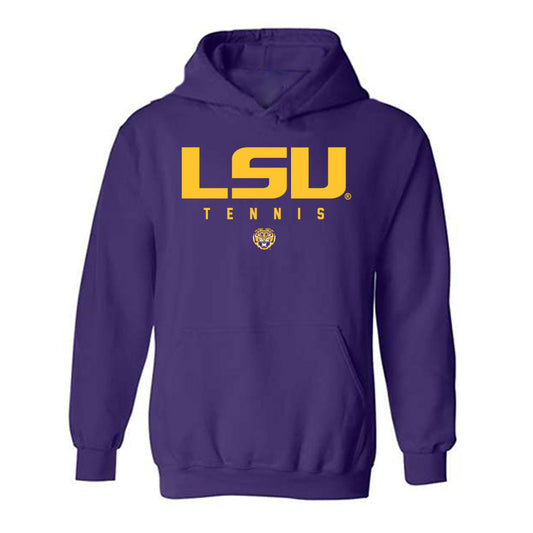 LSU - NCAA Women's Tennis : Addison Lanton - Classic Shersey Hooded Sweatshirt-0