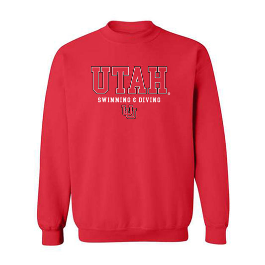 Utah - NCAA Women's Swimming & Diving : Claire Dafoe - Classic Shersey Crewneck Sweatshirt-0
