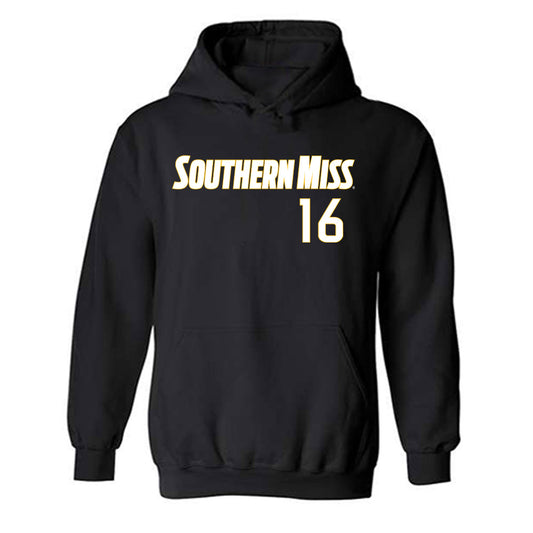 Southern Miss - NCAA Softball : Jadyn Rausch - Replica Shersey Hooded Sweatshirt-0