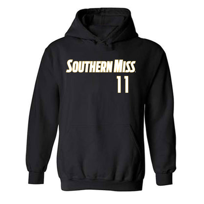 Southern Miss - NCAA Softball : Halle Bennett - Replica Shersey Hooded Sweatshirt-0