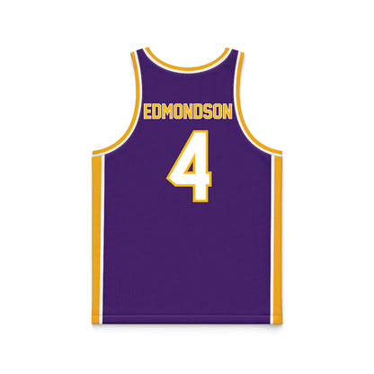 Northern Iowa - NCAA Women's Basketball : Virginia Edmondson - Purple Basketball Jersey-1