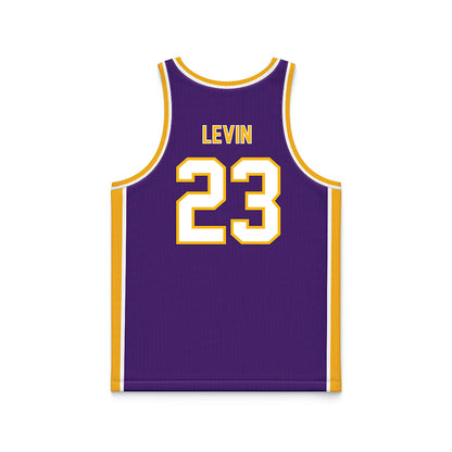 Northern Iowa - NCAA Women's Basketball : Callie Levin - Purple Basketball Jersey-1