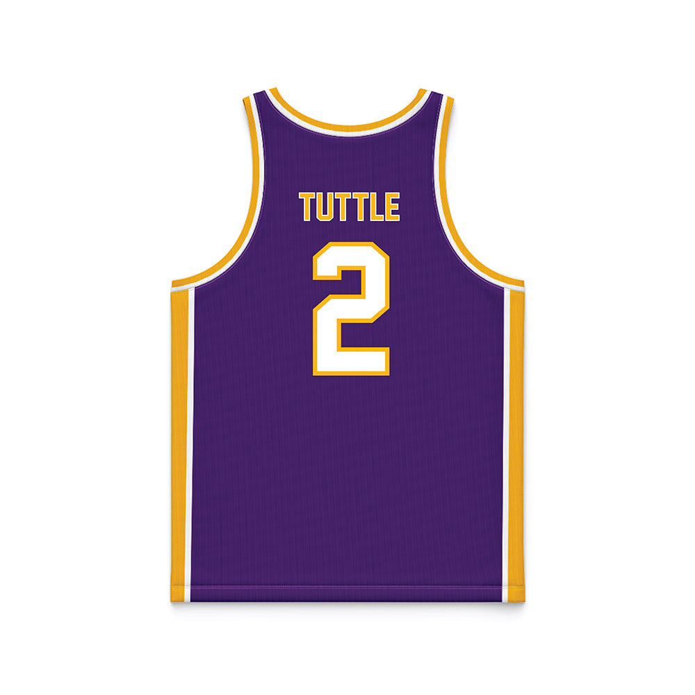 Northern Iowa - NCAA Women's Basketball : Abby Tuttle - Purple Basketball Jersey-1