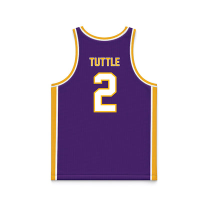 Northern Iowa - NCAA Women's Basketball : Abby Tuttle - Purple Basketball Jersey-1