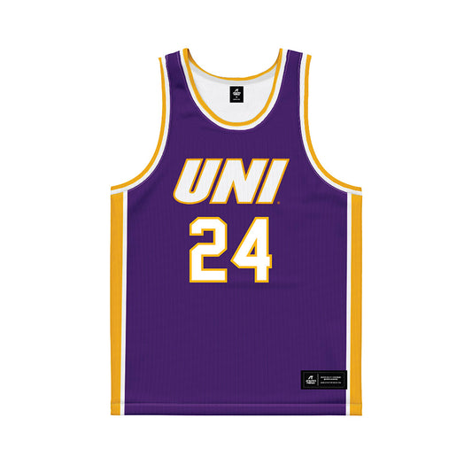 Northern Iowa - NCAA Women's Basketball : Maren Schmotzer - Purple Basketball Jersey-0