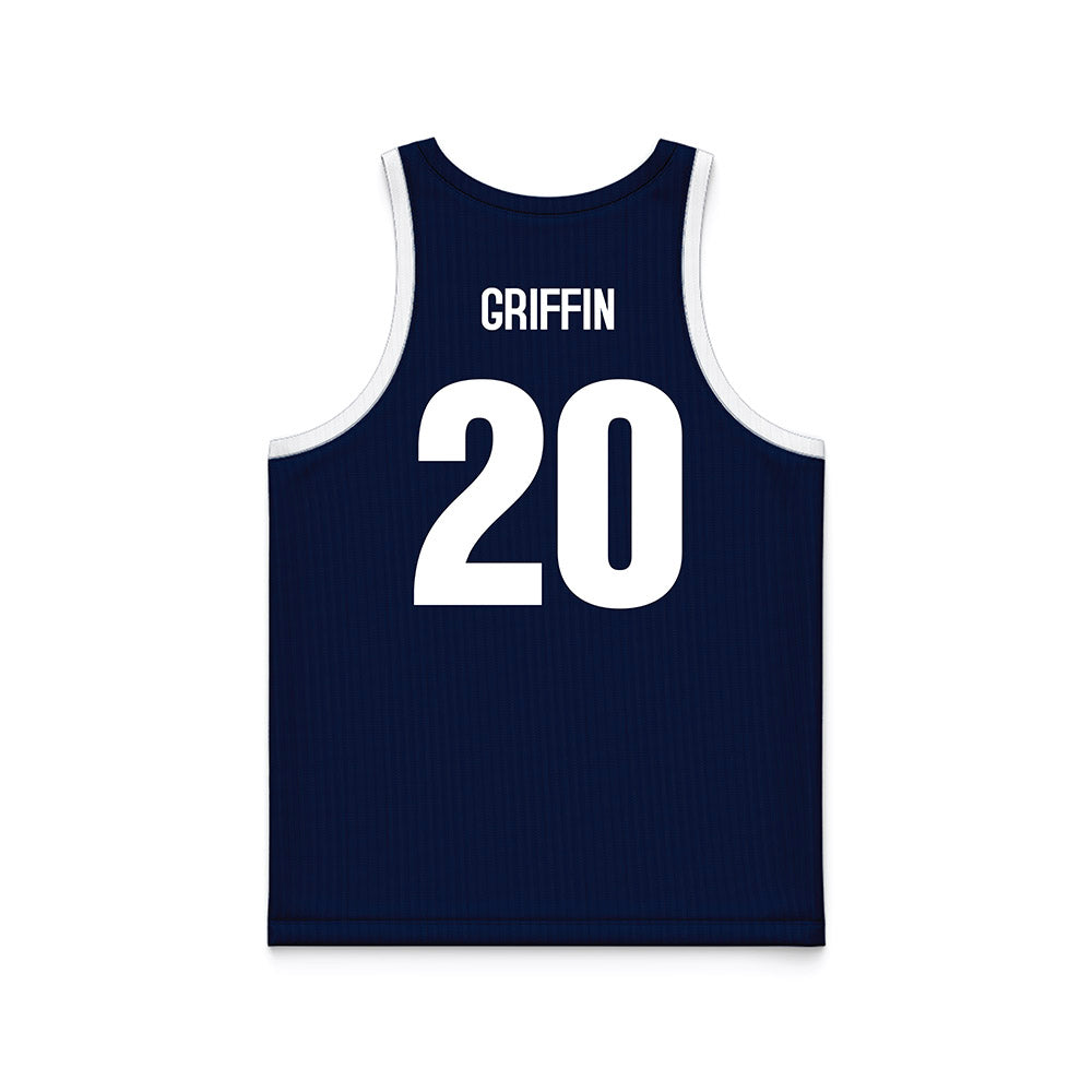 Monmouth - NCAA Men's Basketball : Zubayr Griffin - Blue Basketball Jersey-1