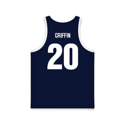 Monmouth - NCAA Men's Basketball : Zubayr Griffin - Blue Basketball Jersey-1