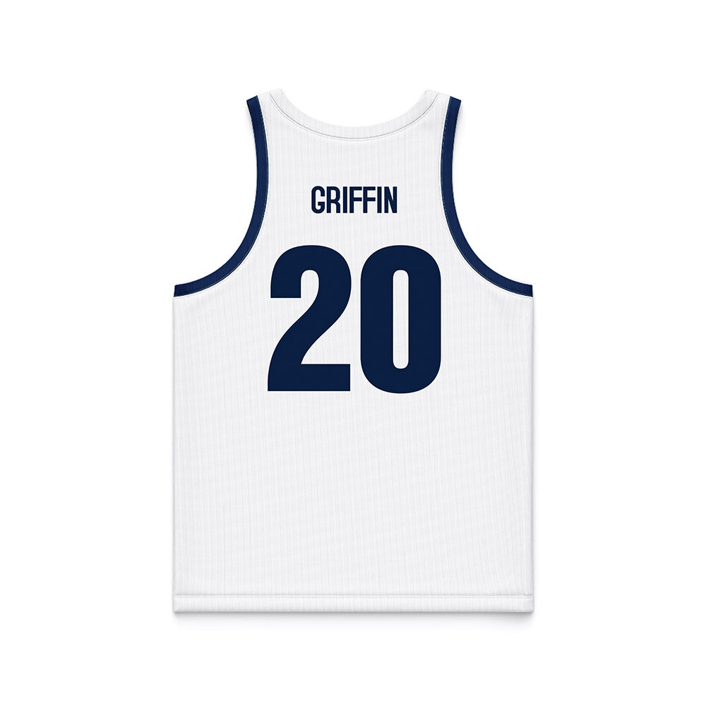 Monmouth - NCAA Men's Basketball : Zubayr Griffin - White Basketball Jersey-1