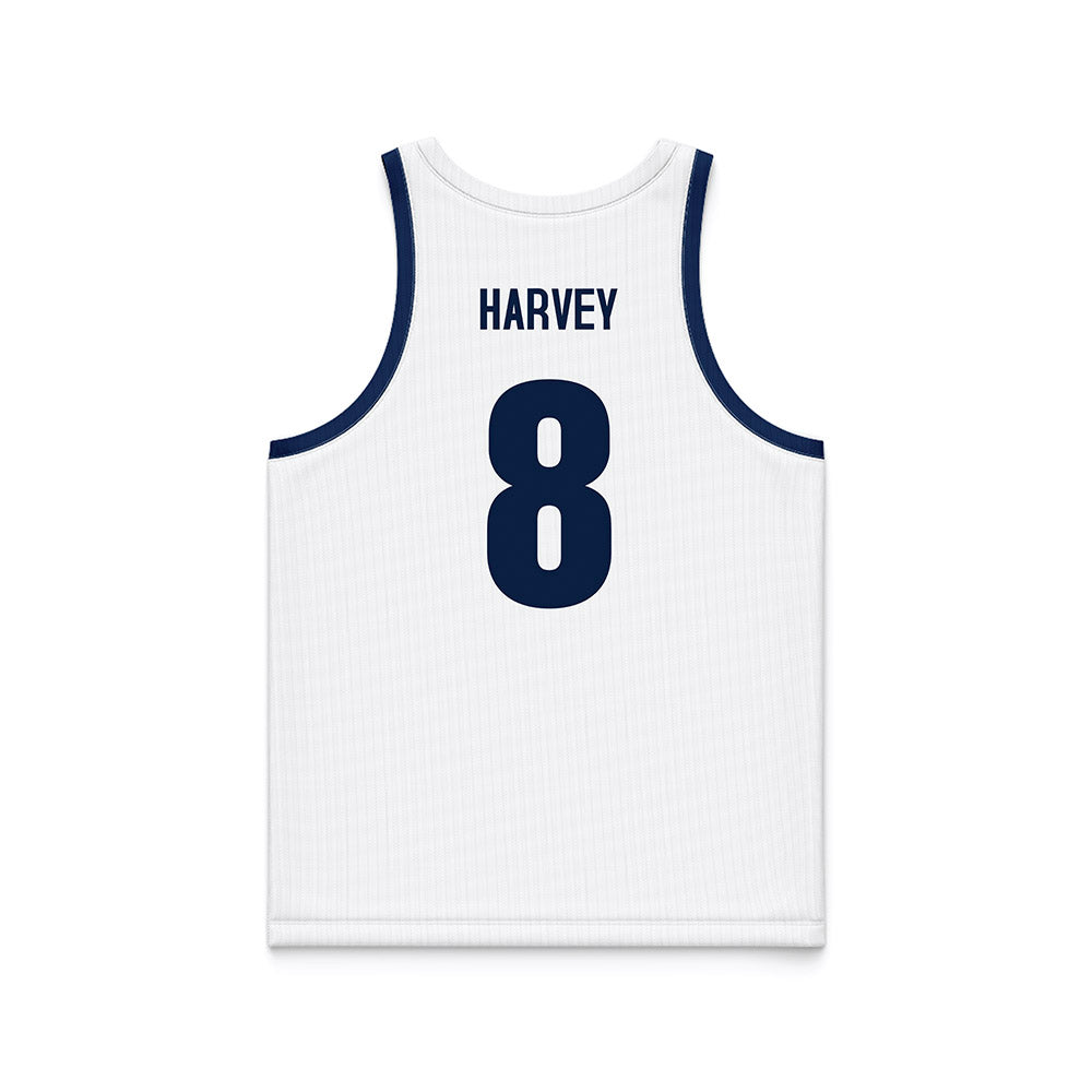 Monmouth - NCAA Men's Basketball : OMarion Harvey - White Basketball Jersey-1