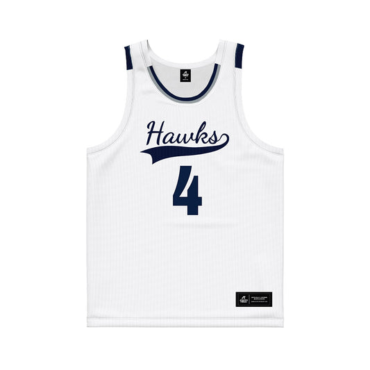 Monmouth - NCAA Men's Basketball : Jebron Harris - White Basketball Jersey-0
