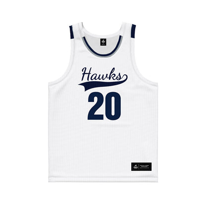Monmouth - NCAA Men's Basketball : Zubayr Griffin - White Basketball Jersey-0