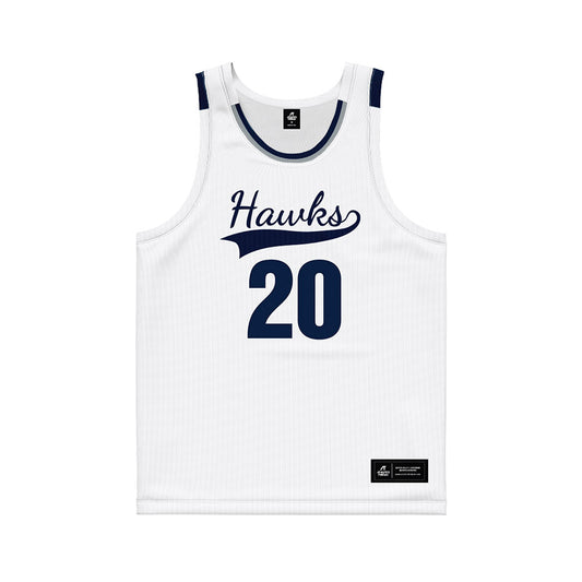 Monmouth - NCAA Men's Basketball : Zubayr Griffin - White Basketball Jersey-0