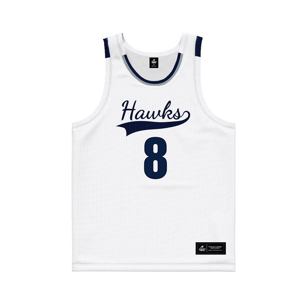 Monmouth - NCAA Men's Basketball : OMarion Harvey - White Basketball Jersey-0