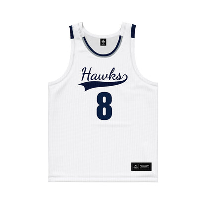 Monmouth - NCAA Men's Basketball : OMarion Harvey - White Basketball Jersey-0
