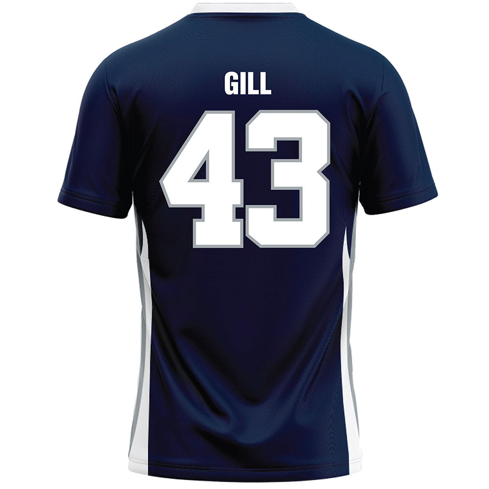 Monmouth - NCAA Men's Lacrosse : Arjun Gill - Blue Lacrosse Jersey-1
