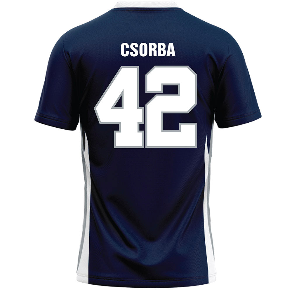 Monmouth - NCAA Men's Lacrosse : James Csorba - Blue Lacrosse Jersey-1