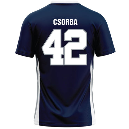 Monmouth - NCAA Men's Lacrosse : James Csorba - Blue Lacrosse Jersey-1