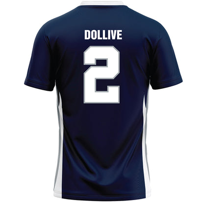 Monmouth - NCAA Men's Lacrosse : Matt Dollive - Blue Lacrosse Jersey-1