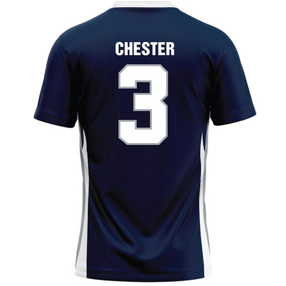 Monmouth - NCAA Men's Lacrosse : Hayden Chester - Blue Lacrosse Jersey-1