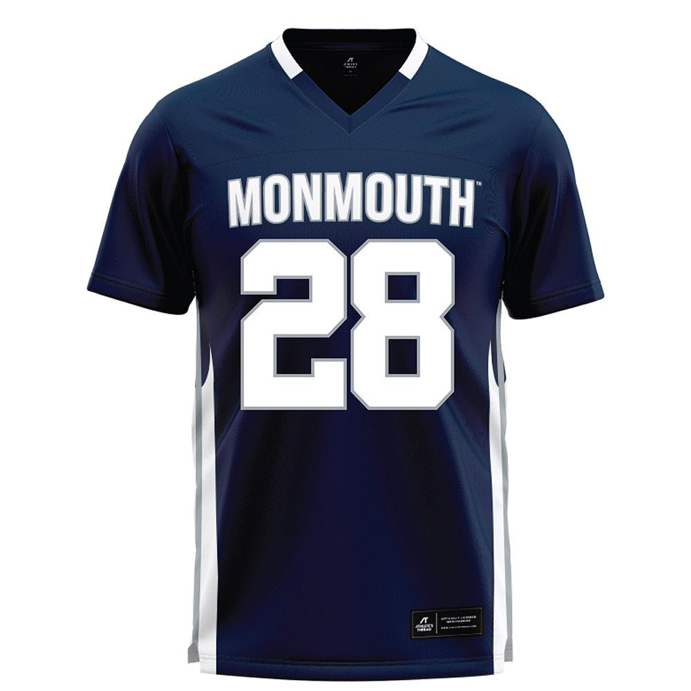 Monmouth - NCAA Men's Lacrosse : Sean Massett - Blue Lacrosse Jersey-0