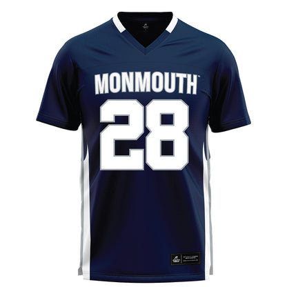 Monmouth - NCAA Men's Lacrosse : Sean Massett - Blue Lacrosse Jersey-0