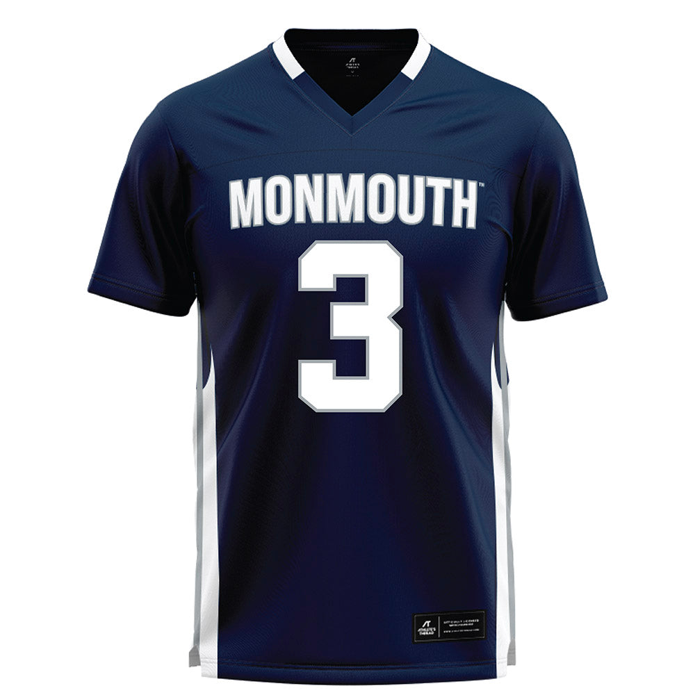 Monmouth - NCAA Men's Lacrosse : Hayden Chester - Blue Lacrosse Jersey-0