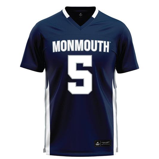 Monmouth - NCAA Men's Lacrosse : Landon Parker - Blue Lacrosse Jersey-0