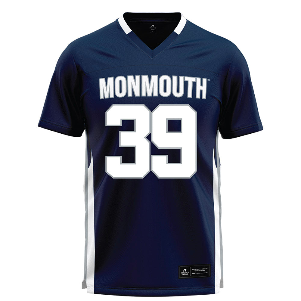 Monmouth - NCAA Men's Lacrosse : William Madden - Blue Lacrosse Jersey-0