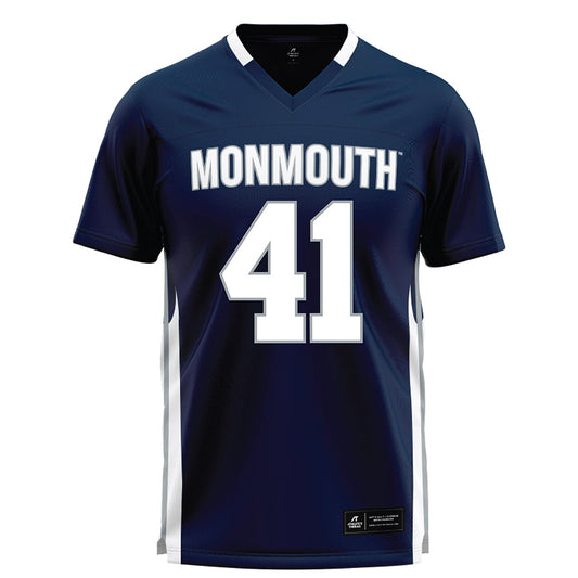 Monmouth - NCAA Men's Lacrosse : Benjamin L'Hommedieu - Blue Lacrosse Jersey-0