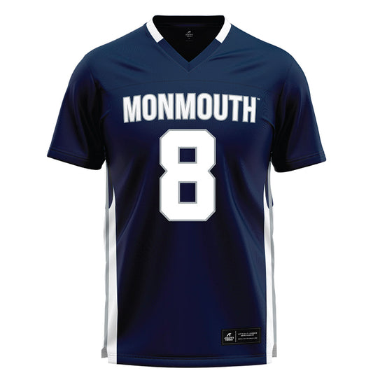 Monmouth - NCAA Men's Lacrosse : Cole Dawkins - Blue Lacrosse Jersey-0