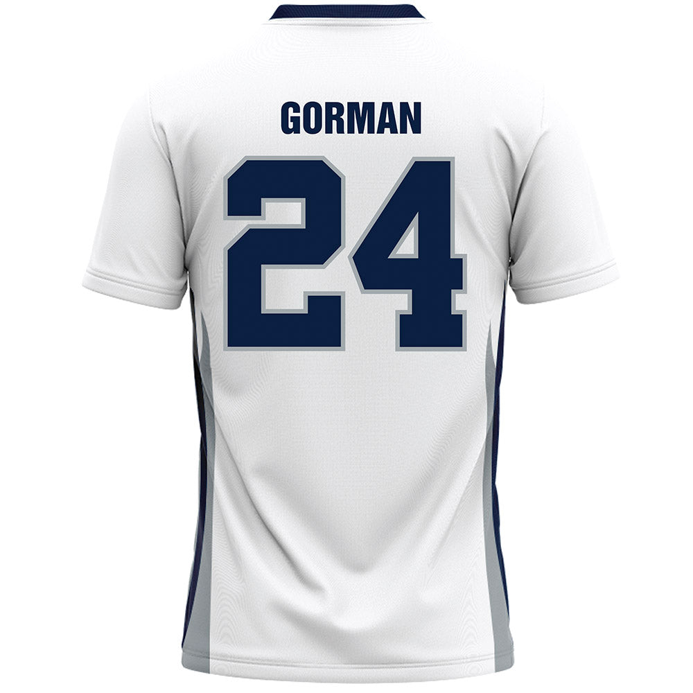 Monmouth - NCAA Men's Lacrosse : Connor Gorman - White Lacrosse Jersey-1
