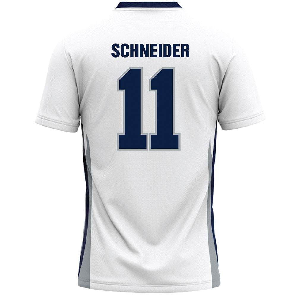 Monmouth - NCAA Men's Lacrosse : Matt Schneider - White Lacrosse Jersey-1
