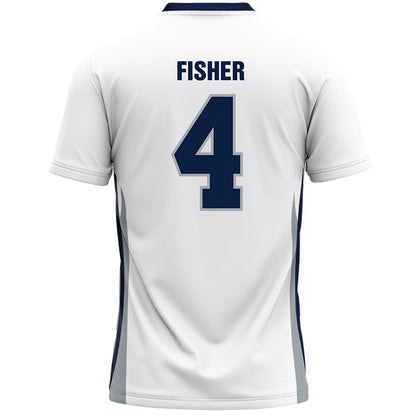 Monmouth - NCAA Men's Lacrosse : Ethan Fisher - White Lacrosse Jersey-1