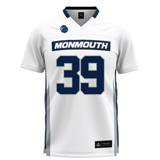 Monmouth - NCAA Men's Lacrosse : William Madden - White Lacrosse Jersey-0